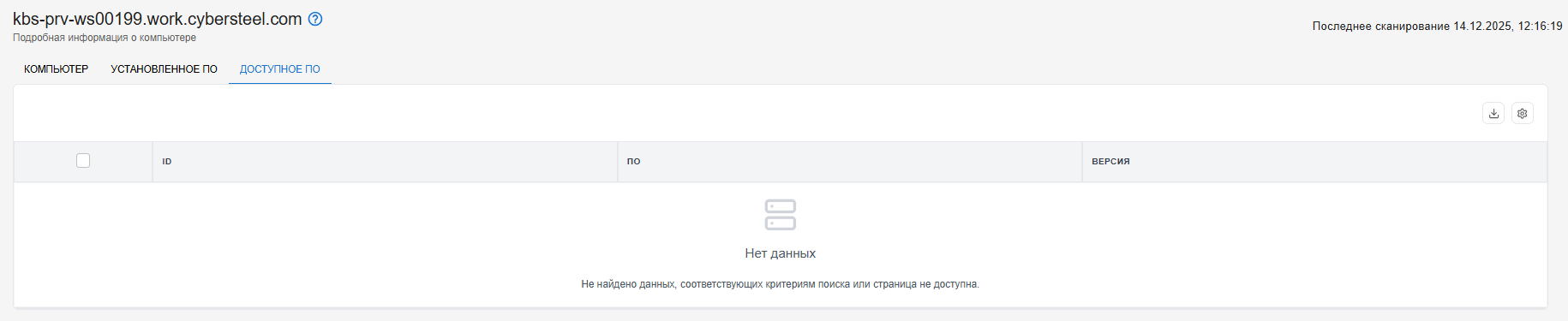 Список подразделений