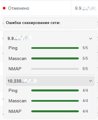 Список сканирований